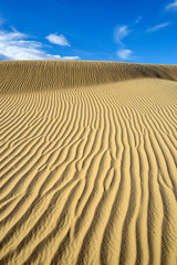 USA, California, Death Valley, Ripples in the sand, Mesquite Flat Sand Dunes.