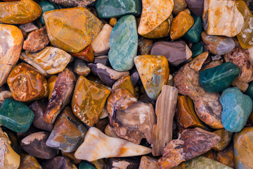 USA, Arizona, Tucson. Detail of polished rocks. Credit as: Don Paulson / Jaynes Gallery / DanitaDelimont.com