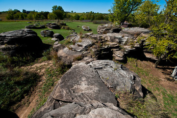 USA, Kansas, Minneapolis. Rock City Park.
