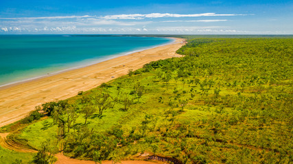 landscape with sea and blue sky