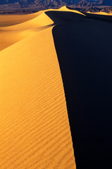 USA, California, Death Valley National Park. Abstract patterns on Mesquite Sand Dunes. 