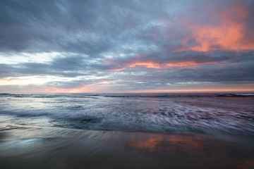 Obraz premium USA, California, La Jolla. Sunset over beach. Credit as: Christopher Talbot Frank / Jaynes Gallery / DanitaDelimont.com