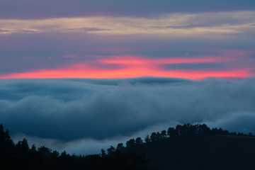 Sunset, Palo Coronado Canyon, California, USA