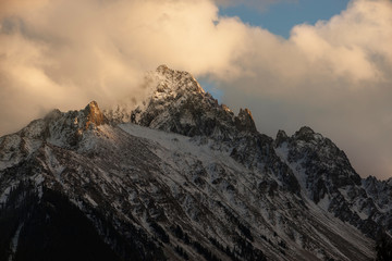 USA, Colorado, Sneffels Range. Clouds over Mt Sneffels. 