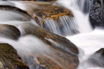 USA, California, Horse Creek. Glacial runoff fills Horse Creek in the Sierra Nevada of California.