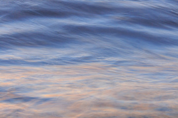 Pacific Ocean wave patterns after sunset, Pacific Beach, San Diego, California, USA