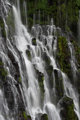 Fototapeta na wymiar USA, California. Detail of Burney Falls, MacArthur-Burney State Park