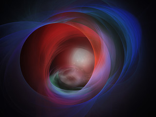 Abstract Background Image, Graphic Illustration Artistic Resource, Lines and Symmetrical Patterns, Glowing Neon Colors. Colorful Repeating Patterns, Modern Fractal Digital Art.