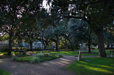 USA, Georgia, Savannah, historic district, Chippewa Square