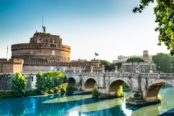 Naklejka na ściany i meble Castel Sant'Angelo At Sunrise