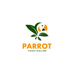 Parrot Logo Design Vector Stock © Jukyelabs