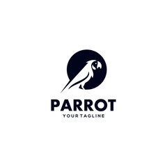 Parrot Logo Design Vector Stock