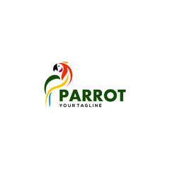 Parrot Logo Design Vector Stock © Jukyelabs