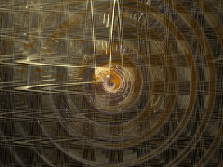 Abstract Background Image, Graphic Illustration Artistic Resource, Lines and Symmetrical Patterns, Glowing Neon Colors. Colorful Repeating Patterns, Modern Fractal Digital Art.