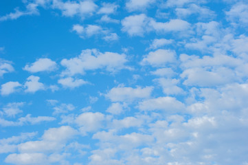 USA, Florida, New Smyrna Beach, cumulus clouds.
