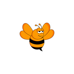 designs bee concept logo vector
