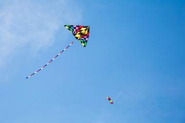 Kites flying at Flagler Beach, Florida