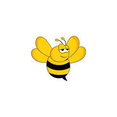 designs bee concept logo vector