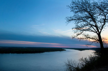 Mississippi River, Illinois, confluence with Illinois River