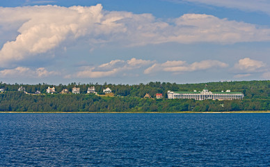 A view of the Grand Hotel from the Round Island Passage.