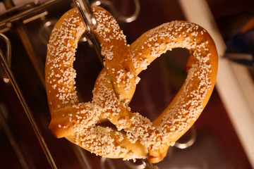 Golden brown Pretzel, Virginia City, Nevada, USA