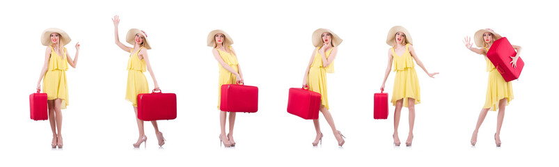 Young woman preparing for vacation