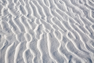 USA, New Mexico, White Sands National Monument. Ripples in sand. Credit as: Jean Carter / Jaynes Gallery / DanitaDelimont.com