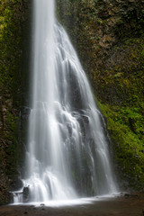 USA, Oregon. Double Falls at Silver Falls State Park