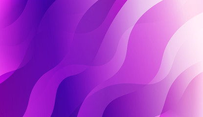 Futuristic Blue Purple Color Design Geometric Wave Shape. For Elegant Pattern Cover Book. Vector Illustration with Color Gradient.