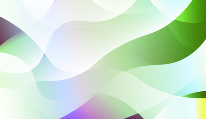 Wave Abstract Background. For Business Presentation Wallpaper, Flyer, Cover. Vector Illustration with Color Gradient.