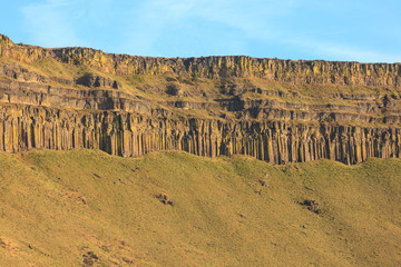 Basalt columns, Lower Deschutes River, Central Oregon, USA