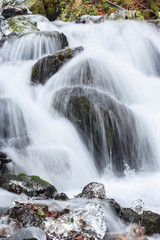 Obraz premium Ice storm, Wahkeena Falls, Columbia River Gorge, Oregon