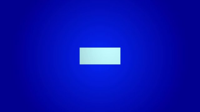 minus negative hyphen  symbol 3D animation on blue background