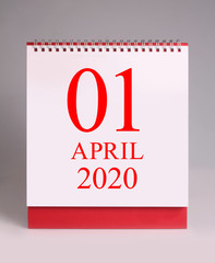 The first day of april 2020.