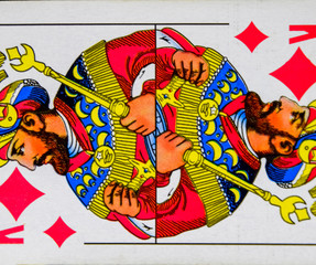 Card King of diamonds, suit of diamonds