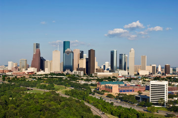 Fototapeta na wymiar Texas, Houston Skyline