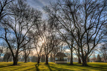 USA, WA, Walla Walla. Pioneer Park Gazebo.