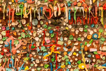 Obraz premium USA, Washington State, Seattle. Gum wall.