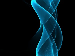Naklejka premium Abstract Business Soft Blue Wave Template Brochure Flyer Background