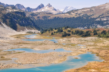 USA, Washington State, North Cascades. Alpine lakes, near Spider Gap.