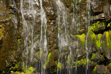 Detail, close up, Narada Falls, Mount Rainier National Park, Washington, USA