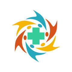 Cross Health Care Medical Logo Icon Symbol Emblem