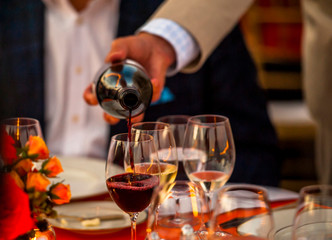 USA, Washington, Seattle. Annual Auction for Washington Wine features several winemaker dinners.