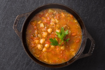 ひよこ豆のスープ モロッコ料理　Moroccan chickpea beans soup © norikko