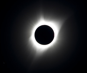 USA, Wyoming, Glendo, Solar Eclipse