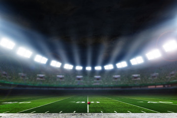 American football stadium sports background