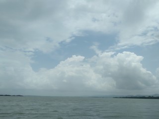 clouds over the sea