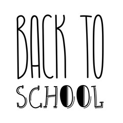 School lettering typography modern cool design style