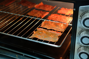 pork with herb spice sauce baked roasted grilled in oven