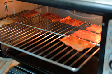 pork with herb spice sauce baked roasted grilled in oven